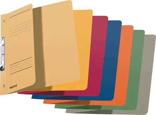 LEITZ Hefter Schlitzhefter 1/2 Vorderdeckel VE=5 Stück sortiert