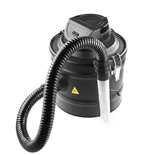 raik - Aschesauger 15L 800W beutellos Kalte Asche Kaminofen Grill Pelletofen Filtereinsatz 1m Saugschlauch Filterreinigung Kaminsauger Staub Werkstattsauger Ofenzubehör Industriestaubsauger