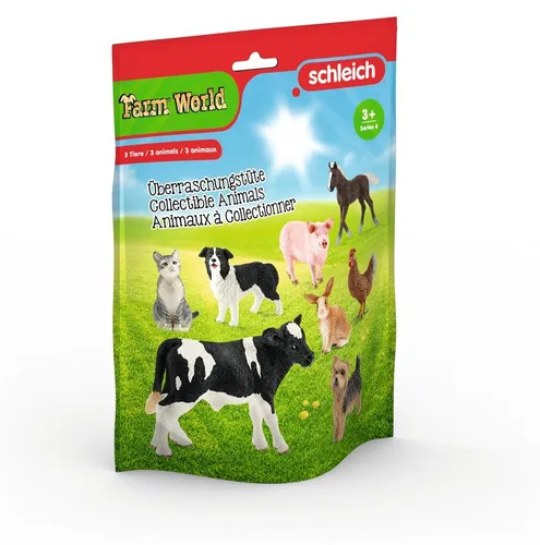 Schleich Blind Bags Farm World Spiel Überraschungstüte 3 Tiere 3-8 Jahre