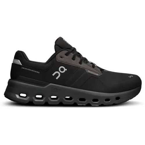 On Herren Cloudrunner 2 Waterproof schwarz 47.0 - Laufschuhe mit wasserdichtem Obermaterial, optimaler Dämpfung und hervorragendem Halt für bequemes Laufen bei jedem Wetter.