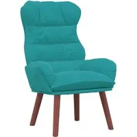 vidaXL Moderner Türkiser Sessel - Relaxsessel & -liegen mit ergonomischem Design, gepolsterten Armlehnen und elegantem Velvet-Stoff für höchsten Komfort beim Lesen und Entspannen.