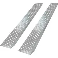 TRUTZHOLM Auffahrrampe Set 2 x 180 cm - Auffahrrampe aus robustem Stahl mit einer Tragkraft von 400 kg, ideal zum Aufladen von Motorrädern, Fahrrädern und Baumaschinen.