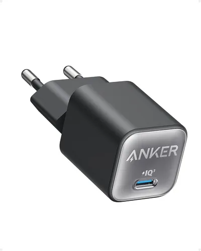 Anker 511 Ladegerät (Nano 3, 30W) Phantom Black - Kompaktes 30W GaN Ladegerät, ultraschnelles Laden für Smartphones, Tablets und MacBook Air mit ActiveShield 2.0 Schutz