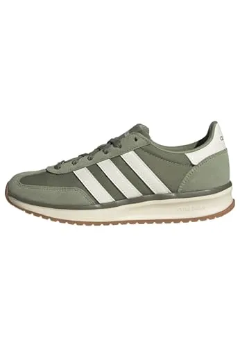 adidas Damen Run 70S 2.0 Schuhe, Tent Green/Off White/Olive Strata, 37 1/3 EU - Stylische Sneakers mit regulärer Passform und Schnürsenkeln, ausgestattet mit bequemer Cloudfoam-Zwischensohle für optimalen Tragekomfort.