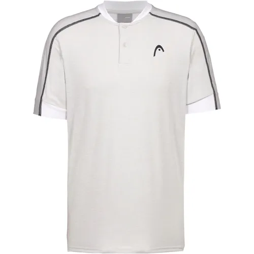Head Poloshirt Play Tech Shirt - Sport-Poloshirt aus 100% Polyester, Größe XL, in willow grey, ideal für Padel und sorgt für optimalen Tragekomfort während des Spiels.