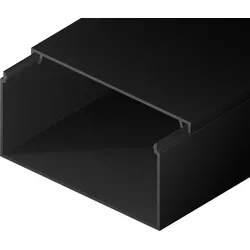 EDO Technic Kabelkanäle 120x60 Dunkel Anthrazit - 2m - Robuste Kabelkanäle aus nicht brennbarem PVC, ideal für die sichere Führung von Leitungen. Neu mit Schutzfolie für einen makellosen Zustand während Transport und Lagerung.