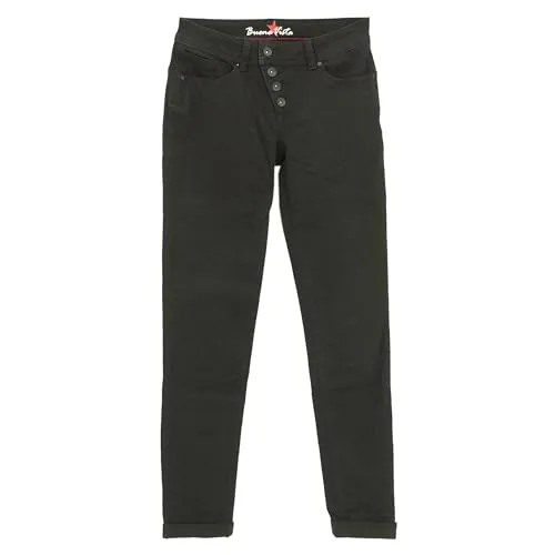 Buena Vista Damen Jeans Malibu Stretch Twill Black - L - Damen-Jeanshosen aus elastischem Twill, bieten perfekten Tragekomfort und eine schmeichelhafte Passform in elegantem Schwarz.