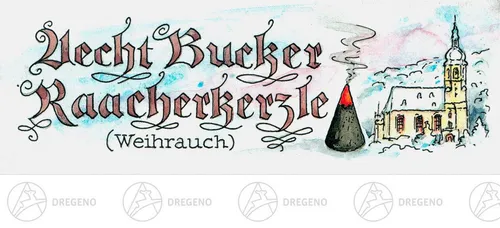 Bucker Räucherkerzen Weihrauch 24 Kerzen NEU - Räucherfiguren aus Kurort Seiffen, mit ca. 20 Minuten Brenndauer und weihnachtlichem Duft, ideal für eine festliche Atmosphäre in jedem Raum.