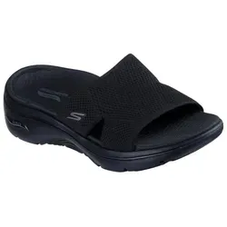 Skechers GO WALK ARCH FIT 2.0 Sandal - Pantolette mit Goga Mat Fußbett, Gr. 36, schwarz - Pantoletten von Skechers, ausgestattet mit einem komfortablen Goga Mat Fußbett für optimale Dämpfung und Unterstützung.