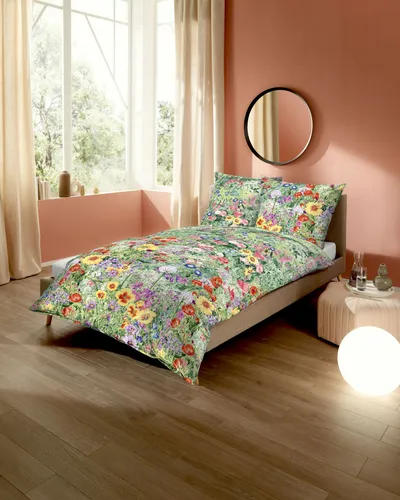 Kaeppel Farm Garden 536 Bettwäsche Set 135 x 200 + 80 x 80 cm - Modische Mako-Satin Bettwäsche mit hochwertiger Verarbeitung, ideal für stilvolle Schlafzimmer. Entdecken Sie das perfekte Preis-Leistungs-Verhältnis von Kaeppel!