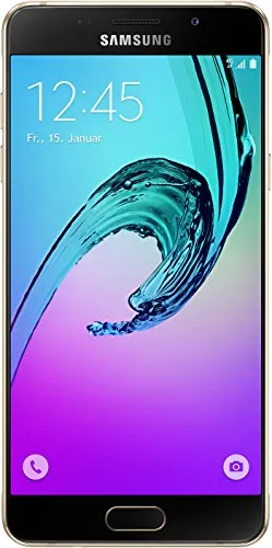 Samsung Galaxy A5 SM-A510F - Edles Gold Smartphone mit 16 GB - Handys ohne Vertrag: Brillantes 5,2 Zoll Full HD Super AMOLED-Display, 13 MP Kamera mit optischem Bildstabilisator und Schnellladefunktion für modernes, stylisches Mobilvergnügen.