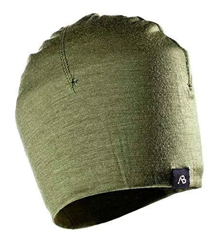 A.Blöchl Sportliches Beanie Lite Merino aus Wolle (Oliv)