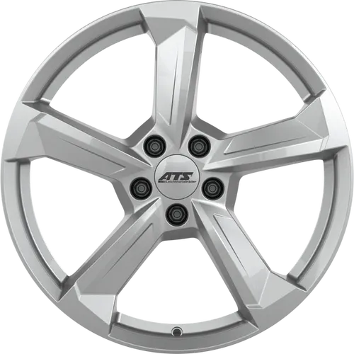 ATS AuvoraX Alufelgen 19 Zoll, 8.5x19" ET28 - Hochwertige 5-Speichen Alufelgen in Polar Silber, ideal für sportliche Fahrzeuge, mit hoher Traglast von 950 kg und modernem Design für beste Fahrperformance.