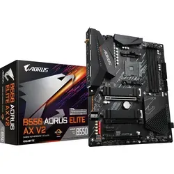 Gigabyte B550 AORUS ELITE AX V2 - ATX Mainboard für AMD Ryzen 5000/3000, mit WiFi 6 und langlebigem PCIe 4.0 x16-Steckplatz für hohe Leistungsfähigkeit