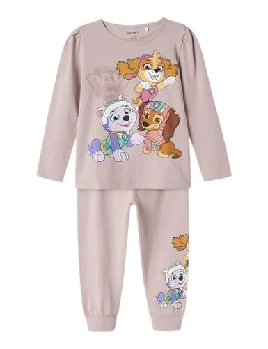 NAME IT Mädchen Nmfadas Pawpatrol Ls Nightset Noos Cplg, Burnished Lilac, 110-116 EU