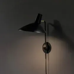 Wandleuchte &Tradition, Tripod HM12, Schwarz, für Wohnzimmer, Aluminium - 22 - 35