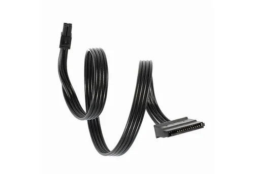 Bolwins Q81 Adapter Kabel mini 4pin zu SATA SSD Strom für Lenovo 510s m610m410 Computer-Kabel, Mini 4-Pin Stecker (5 mm), SATA 15-Pin Stromkupplung (35 cm), Kompaktes Mini-4-Pin-Design, platzsparend, stabil