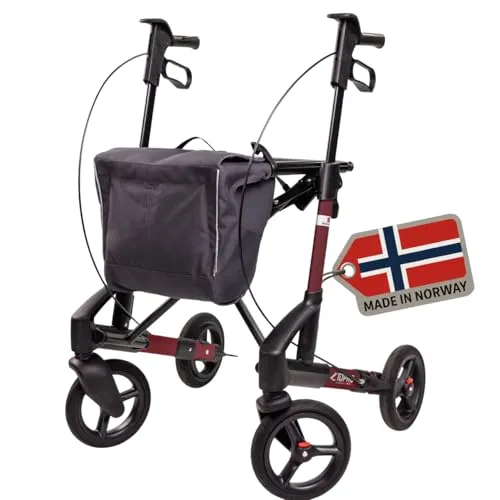TOPRO Troja 5G "Black Series" Rollator | Faltbarer Premium Rollator mit Ankipphilfe - Rollatoren: Faltbarer Premium Rollator mit 7 Jahren Garantie, ideal für Indoor und Outdoor, bietet optimalen Griffkomfort und höchste Sicherheit.