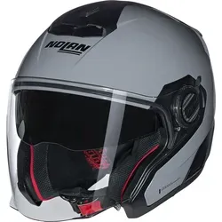 Nolan N40-5 Classico Jethelm - Grau XL - Motorradhelm mit Airbooster-Technologie für optimale Belüftung und Komfort, ultrabreitem Visier für beste Sicht und N-Com Vorbereitung für Kommunikation unterwegs.