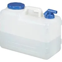 Relaxdays Wassertank Wasserkanister 15L mit Hahn - Camping-Zubehör, praktischer Wasserkanister mit Hahn, ideal für unterwegs und beim Camping, leicht und kompakt für einfachen Transport.