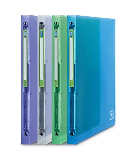 ELBA 64898 Ringbuch Polypropylen 2 ND Life 5/10E Recycle A4 Rücken 20 mm 4 Ringe Rund Transparent