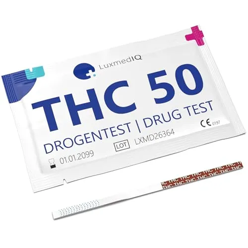 15x LuxmedIQ Drogentest THC - Drogenschnelltest Cannabis - Marihuana Urin Test - Cutoff 50 ng/mL