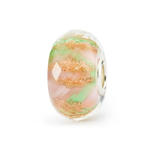 Trollbeads Blumenerwachen Bead TGLBE-30082 - Armbänder & Charm-Anhänger, hochwertiger 925er Silber Charm für individuelle Schmuckkreationen und Frühlingsgefühle
