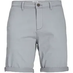 JACK & JONES Herren Chino Shorts Regular Fit 12165604 - Herren-Shorts in Ultimate Grey, aus Baumwolle mit Stretchanteil für optimalen Tragekomfort, ideal für den Freizeitlook.