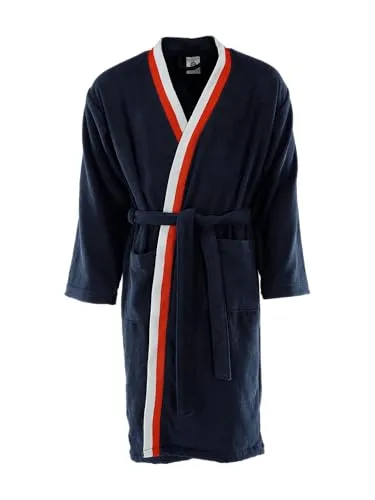 FC Bayern München Bademantel Unisex Navy L - Stylischer FC Bayern München Bademantel in Navy für Fans. Mit gesticktem Logo und aus 100% Baumwolle für höchsten Komfort. Ideal für entspannte Stunden zu Hause.