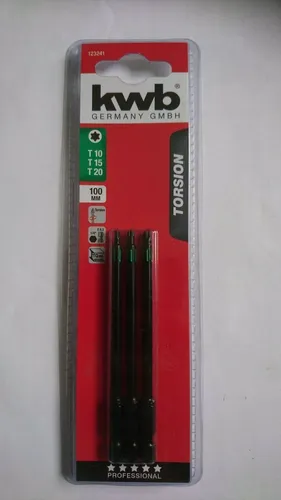 KWB  Bits Set Torx Torsion 3 Stück T10 T15 T20
