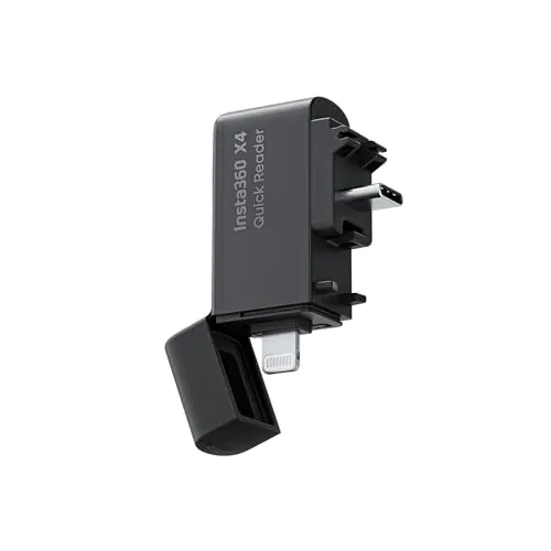 Insta360 X4 Quick Reader - Plug-and-Play Standalone-Speichermodul, verbessert die Insta360 App Erfahrung durch direkte Verbindung zum Telefon