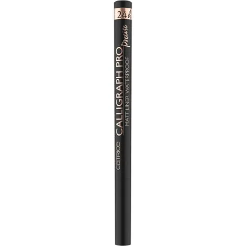 Catrice Calligraph Pro Precise 24h Matt Liner Waterproof, Eyeliner, Nr. 010, Schwarz, langanhaltend, definierend, vegan, wasserfest, ohne Mikroplastikpartikel, ohne Parfüm, 1er Pack (1.2ml)
