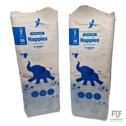 by Amazon Ultra Dry Windeln – Größe 7 (17 kg+) – 112 Windeln (2 Packungen à 56 S