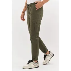 COMEOR Cargohose Herren Stretch Relaxed Fit mit 6 Taschen - Bequeme Cargohose für Herren in Khaki, mit elastischem Bund und Beinabschluss. Ideal für den Alltag, bietet hohen Tragekomfort und praktische 6 Taschen.