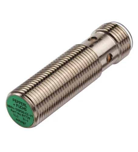 Pepperl+Fuchs Induktiver Sensor NBB4-12GM30-E2-T-V1 - Induktiver Sensor für präzise Erkennung von metallischen Objekten. Mit einem Schaltabstand von 4 mm und robustem Metallgehäuse eignet er sich ideal für industrielle Anwendungen.