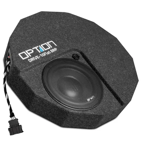 OPTION Subwoofer Upgrade für VW Arteon, Tiguan, Passat B9 - 100% Plug & Play - Car-HiFi-Lautsprecher mit DRIVE10FLAT-BRP Reserverad-Subwoofer, ideal für Bassliebhaber, die ein einfaches Upgrade für ihr H/K-Soundsystem suchen – ohne Umbauten!