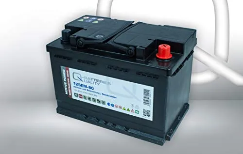 Q-Batteries 12SEM-80 12V/80Ah Verbraucherbatterie - Ideal für Wohnmobile, Solar und Boote. Langlebige Blei-Säure-Batterie mit 80Ah für zuverlässige Energieversorgung.