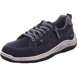 Mustang Herren Sneaker mit Farbschweif und Logosohle 15M0181001, Größe: 45 EU, Schwarz - Sportliche Sneaker für Herren mit praktischem Reißverschluss und coolem Farbschweif. Pflegeleichtes Synthetik-Obermaterial sorgt für Komfort und Stil im Alltag.