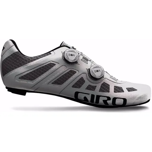 Giro Imperial Rennradschuhe Weiß Größe 43 - Fahrradschuhe mit ultraleichtem Synchwire-Obermaterial und Dual-Boa®-Verschluss für perfekten Sitz und Tragekomfort, ideal für Rennrad und Triathlon.