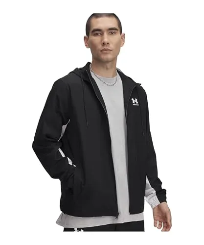Under Armour Windbreaker "Rival" - Herren Funktionsjacke in Schwarz, Größe M - Funktionsjacke für Herren, winddicht und atmungsaktiv, ideal für aktive Outdoor-Aktivitäten. Mit Kapuze und Reißverschluss für optimalen Schutz.