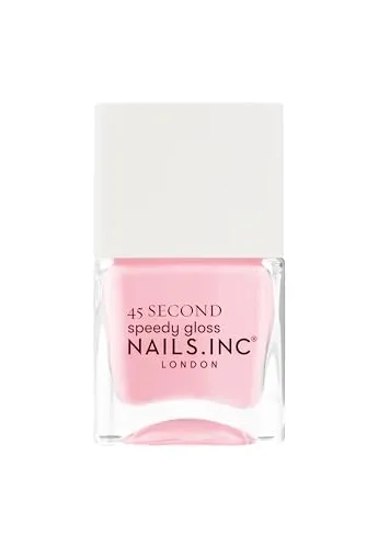 Nails Inc - LADBROKE GROVE GROOVING Quick Drying Nagellack - Knalliges Bonbon-Rosa - Schnelltrocknend in 45 Sekunden - Nagelstärkend mit Hexanal, Kalzium, Magnesium - Cruelty Free - Perfekte Maniküre