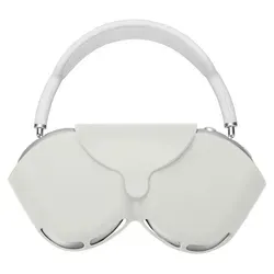 kwmobile Hülle für Apple AirPods Max / AirPods Max 2 Case - Kopfhörer Tasche Etui aus Silikon - Cover in Weiß - Weiß