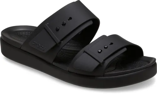 Crocs Brooklyn Buckle Low Pantolette – Bequemer Sommerschuh in Schwarz (Größe 36) - Stylische Pantolette mit verstellbarem Riemenverschluss und gepolstertem Softfußbett für höchsten Tragekomfort. Ideal als Strandschuh oder Hausschuh für entspannte Tage.