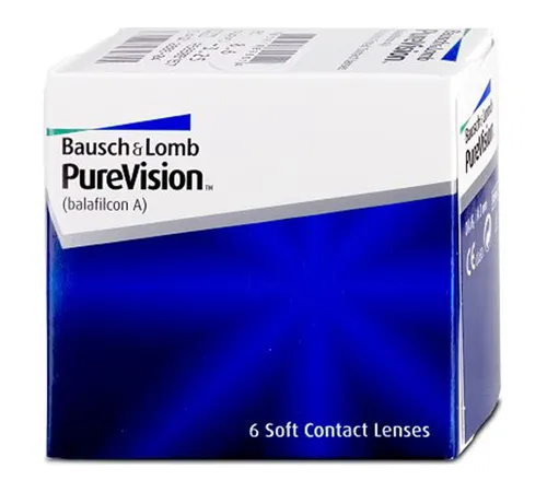 Bausch And Lomb PureVision® 2 Monatslinsen - Monatslinsen aus Silikon-Hydrogel, hohe Sauerstoffdurchlässigkeit für gesunde, weiße Augen und außergewöhnlichen Tragekomfort, auch für Übernachttragen geeignet.