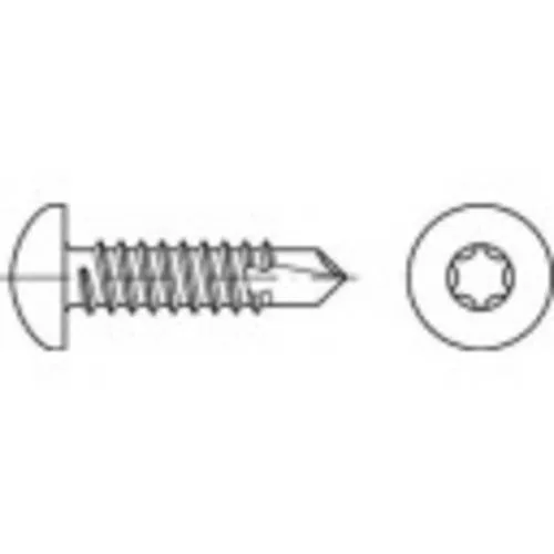 TOOLCRAFT 141639 Bohrschraube 5.5mm 16mm T-Profil DIN 7504 Stahl galvanisch verzinkt 500St.