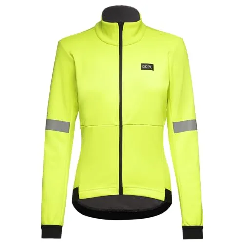 GOREWEAR Tempest Jacke Damen, Neon Yellow, XXS - Damen Fahrradjacke für kalte Wetterbedingungen, winddicht und extrem atmungsaktiv dank GORE-TEX INFINIUM. Sportliche Passform mit verlängerter Rückenpartie und reflektierenden Details.
