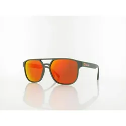Red Bull SPECT ELROY 003P Sonnenbrille - Stilvolle Sonnenbrille in olivgrün/braun mit roten, polarisierten Gläsern. Das Modell ELROY vereint Individualität und Klasse mit einem markanten Doppelsteg-Design für einen einzigartigen Look in jeder Situation.