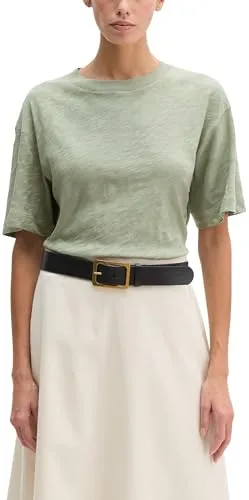 Marc O'Polo T-Shirt aus Slub-Jersey in Fresh Sage - Hochwertiges T-Shirt aus 100% Baumwolle im Fresh Sage Farbton. Ideal für den Alltag, mit bequemem Rundhalsausschnitt und regulärer Passform. Perfekt für vielseitige Kombinationen.