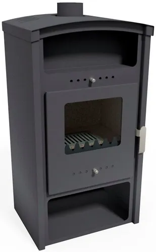 Kaminofen Ulisse 8 kW – Effizienter Holzofen mit großem Feuerraum - Der Kaminofen Ulisse bietet mit 8 kW Nennwärmeleistung und einem großzügigen Feuerraum effiziente Wärme. Die integrierte Scheibenspülung sorgt für klare Sicht auf das Feuer und die durchdachte Konstruktion überzeugt in jedem Wohnstil.
