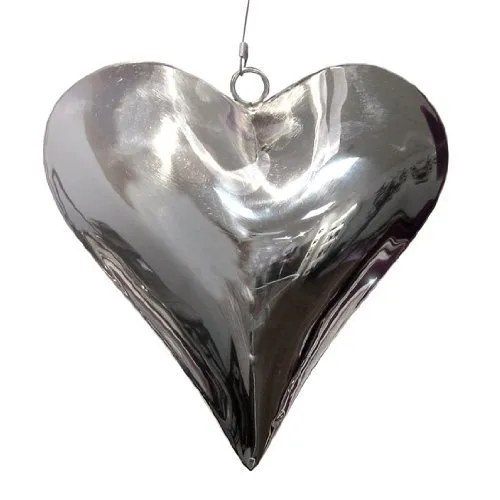 Gasper Herz Hänger aus Edelstahl hergestellt, Farbe: Silber, Höhe: 14 cm, 560002-00